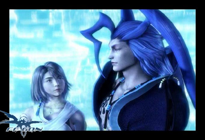 Looking at Yuna. I wish he'd look at me......