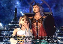 Showing Yuna what Zanarkand Looked Like.
