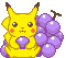 Eating grapes. What a Kawaii Pika!
