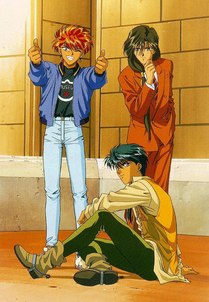 Me, Hotohori, and Tamahome....Spiffy picture.